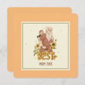 フラットカード「母と娘のボホエレガントー」 (正面/裏面)