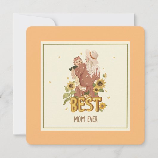 フラットカード「母と娘のボホエレガントー」 (正面)