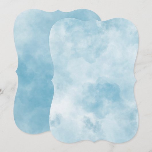 フラットカード – 雲の中に頭を出す (正面/裏面)