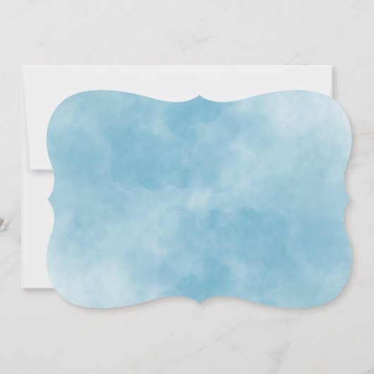 フラットカード – 雲の中に頭を出す (裏面)