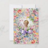 フラットカード 1 シルバー（カメオ ガーデン）RFPMデザインズ©️2024 招待状 (正面)