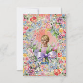 フラットカード 1 マンゴー（カメオ ガーデン）RFPMデザインズ©️2024 招待状 (正面)