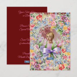 フラットカード 1 ワインバーグ（カメオガーデン） RFPM デザイン ©️ 2024 招待状