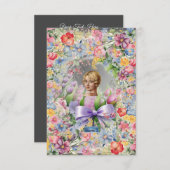 フラットカード 1  D-グレー（カメオ ガーデン） RFPMデザインズ©️2024 招待状 (正面/裏面)