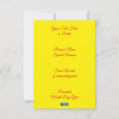 フラットカード 1B-イエロー（カメオガーデン） RFPMデザインズ©️2024 招待状 (裏面)