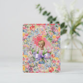 フラットカード 2 レッド（カメオ ガーデン） RFPMDesigns ©️2024 招待状 (スタンド正面)