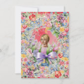 フラットカード 3 赤(カメオ ガーデン) RFPMDesigns ©️2024 招待状 (正面)