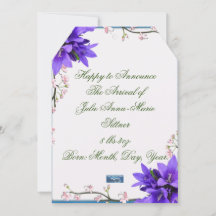 フラットカード 7 (パープルブロッサムス) RFPMデザインズ ©️2024