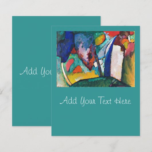 フラットカード： KANDINSKY ：滝 (正面/裏面)