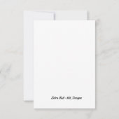 フラットカード – Zebrasお尻が回復する サンキューカード (裏面)