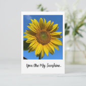 フラットカ空白のード – あなたは私の太陽の光 サンキューカード (スタンド正面)