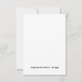 フラットカ空白のード – 家族は私にとって世界を意味する サンキューカード (裏面)