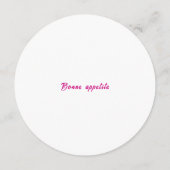 フラットガーデンモダンロマンス結婚ズメニュー メニュー (裏面)