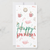 フラットクリスマスカード サンキューカード (正面)