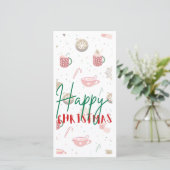 フラットクリスマスカード サンキューカード (スタンド正面)