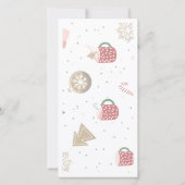 フラットクリスマスカード サンキューカード (裏面)