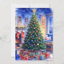 フラットクリスマスカード