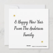 フラットクリスマスカード – メリークリスマス シーズンカード (裏面)