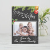 フラットクリスマスフォトカード シーズンカード (スタンド正面)