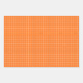 フラットグモダンラフィックデイジーオレンジアニー大事な行事 ラッピングペーパーシート (正面2)