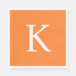 フラットグラフィックモダンデイジーオレンジ スタンダードランチョンナプキン