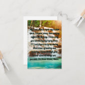 フラットグリーティングカードを修復するための祈りの言葉 カード (正面/裏面インサイチュ)