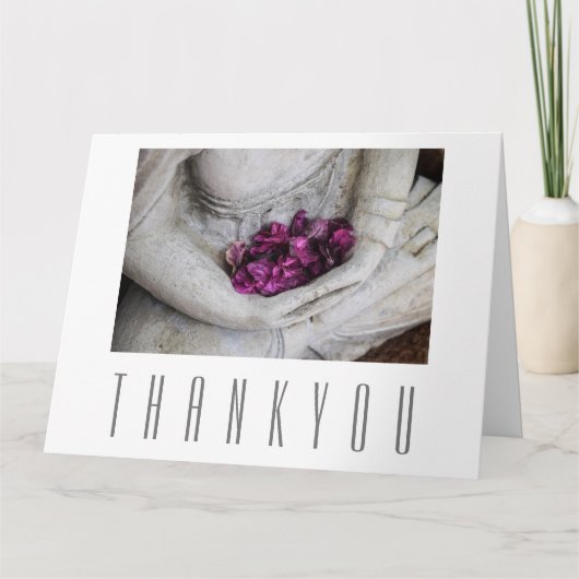 フラットグリーティングカード：ありがとうございます。ブッダ サンキューカード (正面)