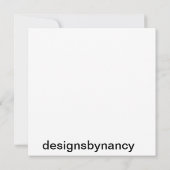 フラットグリーティングカード カード (裏面)