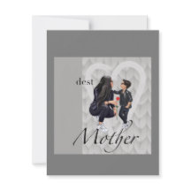 フラットグリーティングカード 少年よ、ハッピー・マザーズ・デイ!