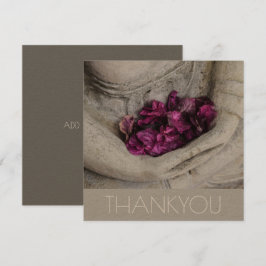 フラットグリーティングカード：感謝:ブッダ サンキューカード