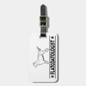 フラットコユーモアのあるートリテバー ラゲッジタグ (正面縦)