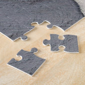 フラットコーテッドリト絵画リーバー – オリジナルドッグアート ジグソーパズル (側面)