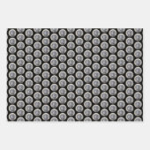 フラットコーテッドリト絵画リーバー – オリジナルドッグアート ラッピングペーパーシート (正面3)