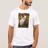 フラットコーテッド・レトリバー 2 - 風の花 Tシャツ (正面)