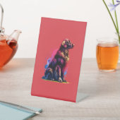 フラットコートゴールデンレトリバードッグ 台座サイン (インサイチュ)