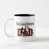 フラットコートリトリバーパパマグ ツートーンマグカップ (左)