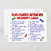 フラットコートリトリバー財産法2 ポストカード (正面/裏面)