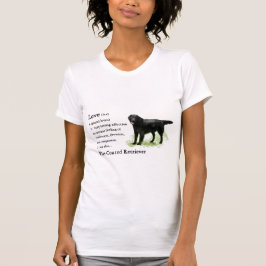 フラットコートレトリエバーアートプリント Tシャツ