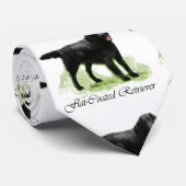 フラットコートレトリエバーアート ネクタイ (ロール)