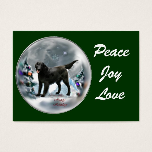 フラットコートレトリバーのクリスマスプレゼント (正面)