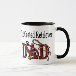 フラットコートレトリバーパパギフト マグカップ