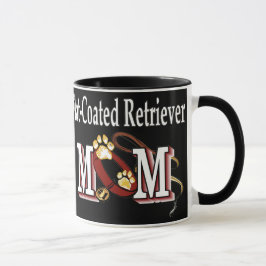 フラットコートレトリバーママの贈り物 マグカップ