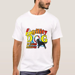 フラットコートレトリバー機敏性ギフト Tシャツ