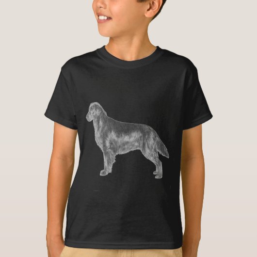 フラットコートレトリバー Tシャツ (正面)