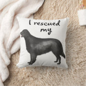 フラットコートレトリーバー救助 クッション (ブランケット)