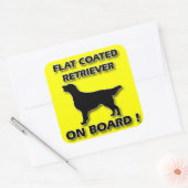 フラットコートレトリーバー スクエアシール (封筒)