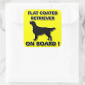 フラットコートレトリーバー スクエアシール (バッグ)