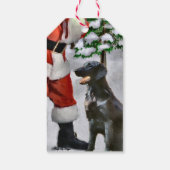 フラットコート・レトリーバー クリスマス ギフトタグ (裏面)