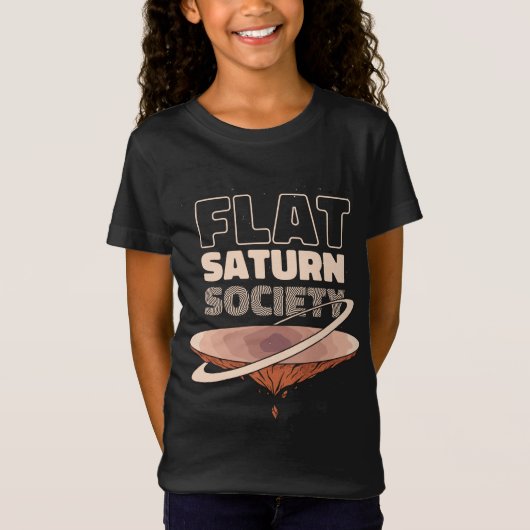 フラットサターンの社会科学デザイン Tシャツ (正面)