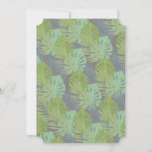 フラットサンキューカードかわいい動物と最初の誕生日 サンキューカード (裏面)